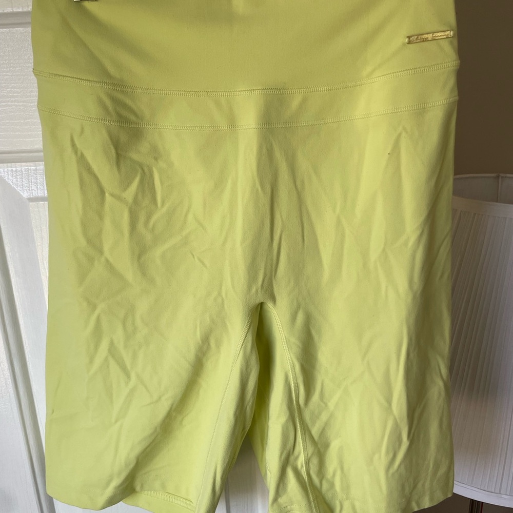 Gymshark Highlighter Yellow Bike Shorts Athletic Performance